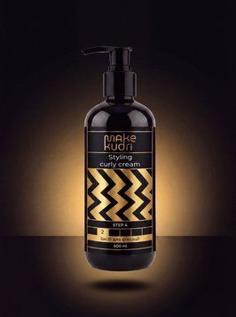 Крем середньої фіксації для природних та завитих кучерів Make kudri  6467878444 фото